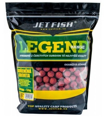 Jet Fish Boilie Legend Range Kořeněná Kreveta (3)